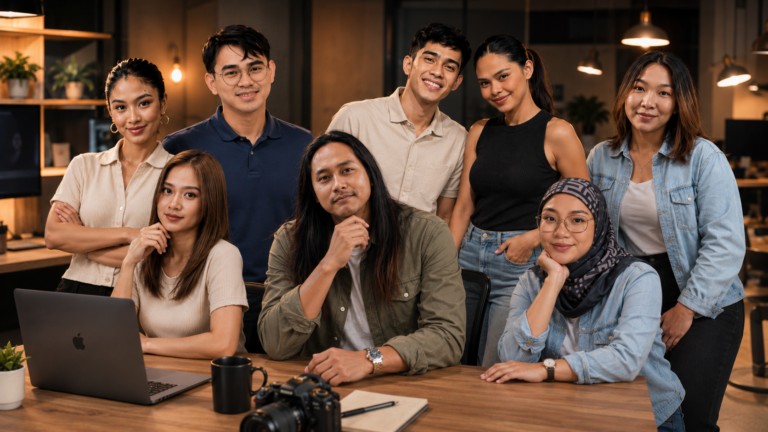 A dedicated content team in the Philippines. You talk to the person running it.