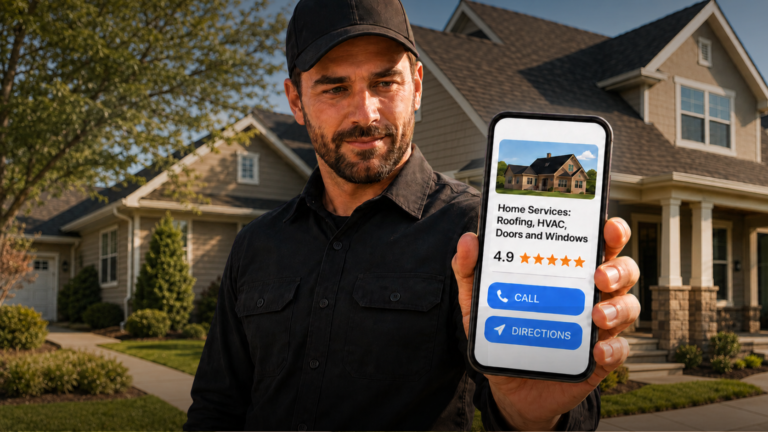 Optimized Google Business Profile listing for a home service contractor